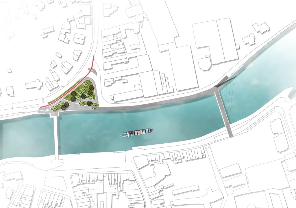 voetgangers en fietsbrug Wetteren SBE engineering #teamsbe #expertsatplay