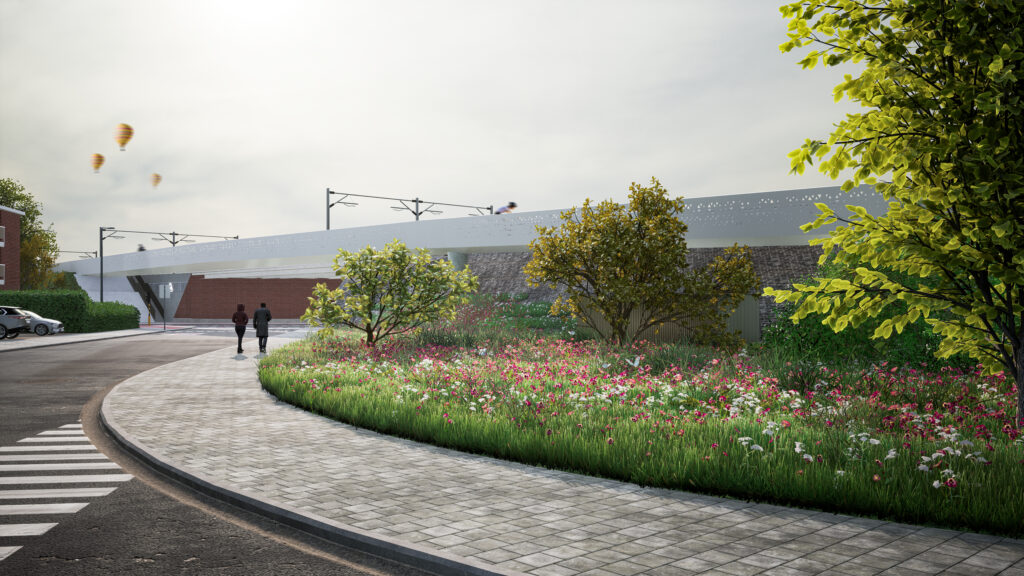 Fietsbrug Vijfstraten engineering SBE #teamsbe #expertsatplay