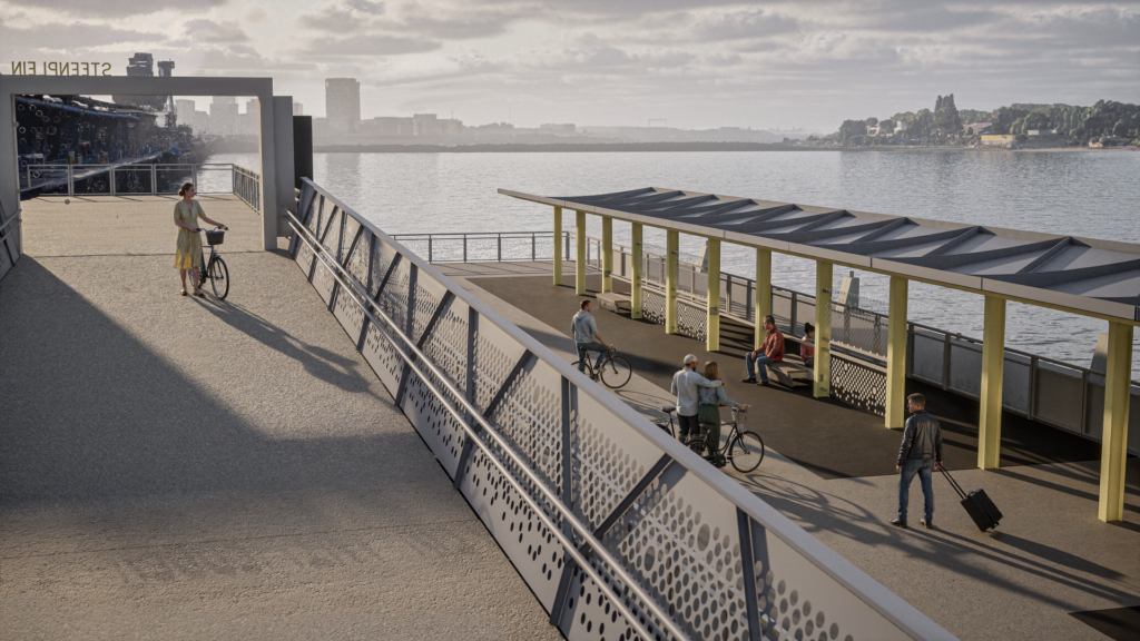 ponton linkeroever veer het steen steenplein antwerpen