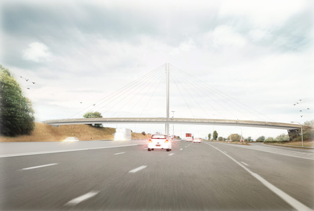 R0 oost - Brusselse ring - Ring rond Brussel - Werken aan de ring - dorpskern Jezus-Eik - F29 Tervuren Bertem Leuven fietssnelweg - fietsen tuibrug E40