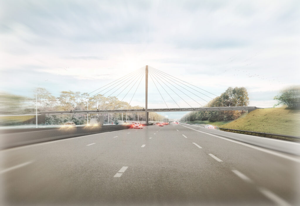 R0 oost - Brusselse ring - Ring rond Brussel - Werken aan de ring - dorpskern Jezus-Eik - F29 Tervuren Bertem Leuven fietssnelweg - fietsen tuibrug